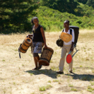Carrying Drums Ouida and-Char, Born To Drum 2015