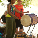 Ouida &amp; Ingrid at Dunun 2, Born To Drum 2015