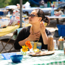Camper Eating, Born To Drum 2018 
