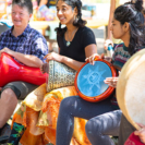 Campers on Dunbek Sweet, Born To Drum 2018 