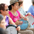 Campers on Dunbeks, Born To Drum 2018 