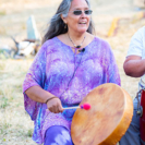 Neena with Hand Drum, Born To Drum 2018