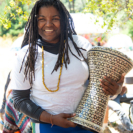 Ngaire with Dunbek, Born To Drum 2018: