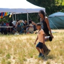 Ouida in Meadow with Boy, Born To Drum 2018