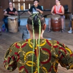 Back of Camper's Head with Braids at Class, Back of Camper's Head with Braids at Class,