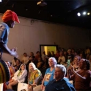 Afia Walking Tree, audience: Qween Hollins, Sue Kaye (Suki), Carolyn Brandy &amp; Malke Singer