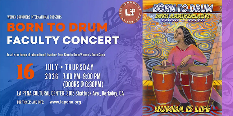 Born To Drum Faculty Concert Thursday, July 16, 2026